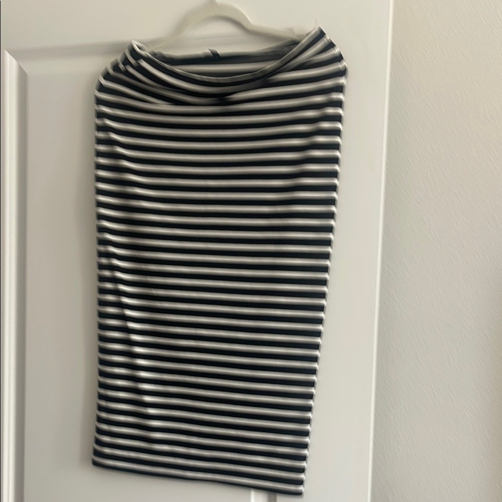 Sanctuary Black and White Midi Pencil Skirt Casual